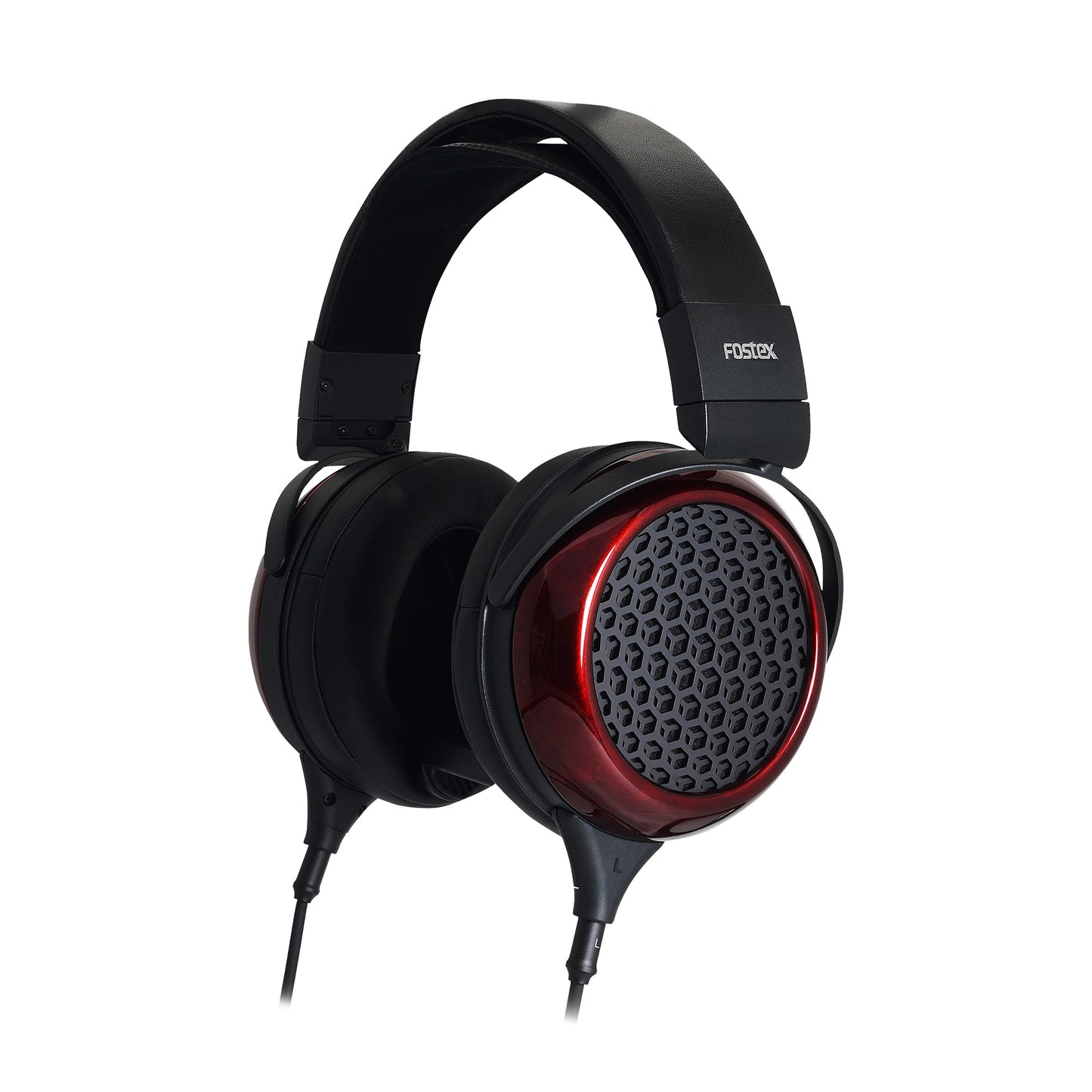 Fostex TH919 open-back BioDyna headphones with lacquered wood housings