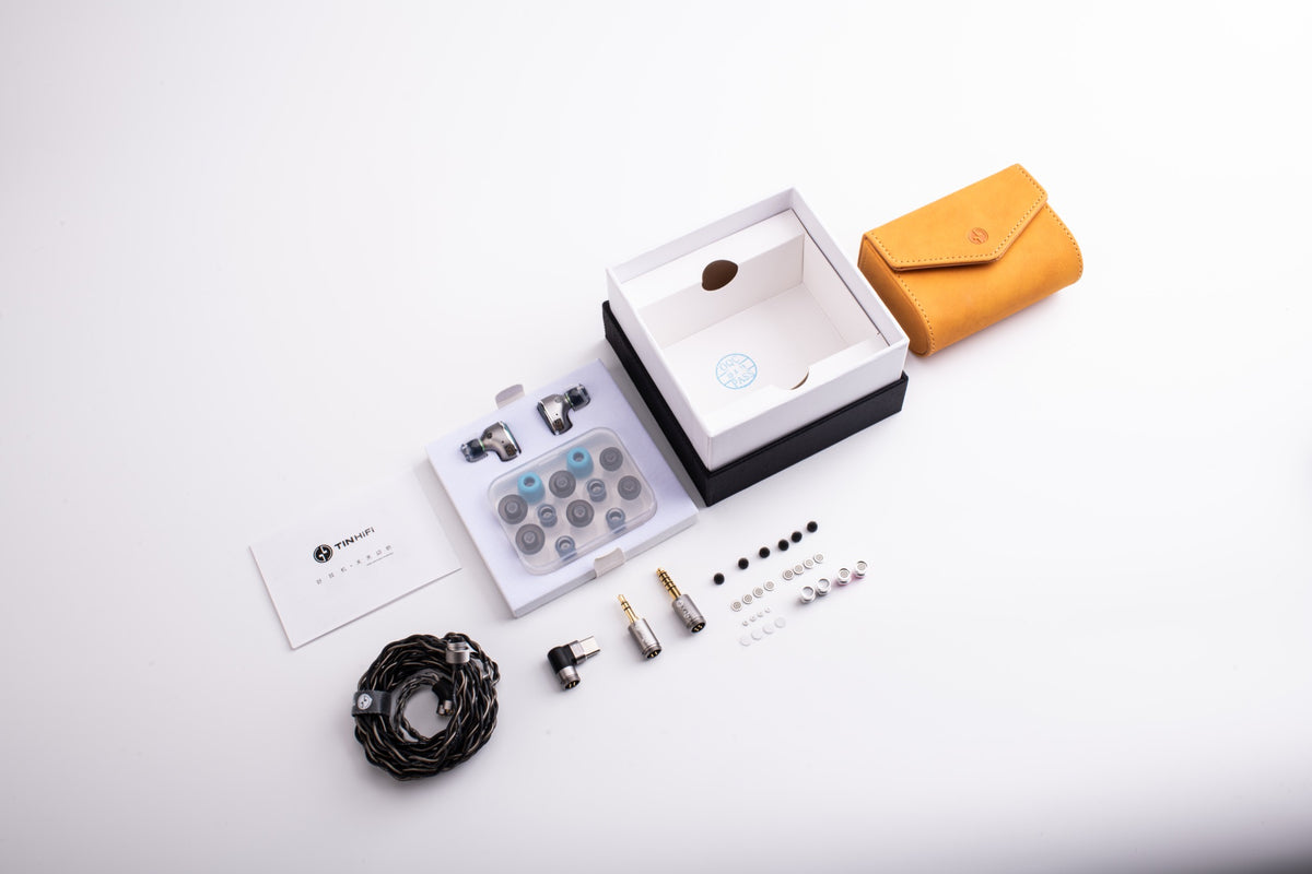 TINHiFi Z1 Sublime complete accessory set and packaging