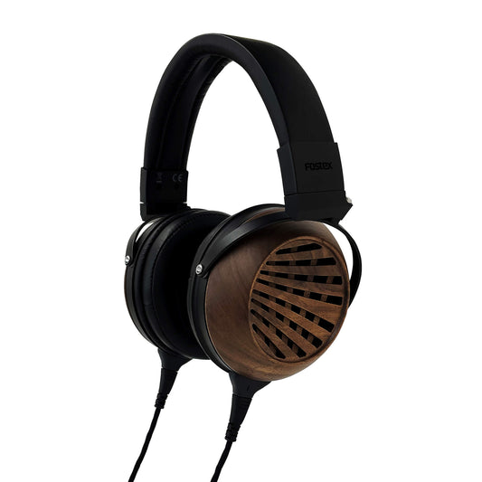 Fostex TH616 open-back headphones with machined black-walnut housings