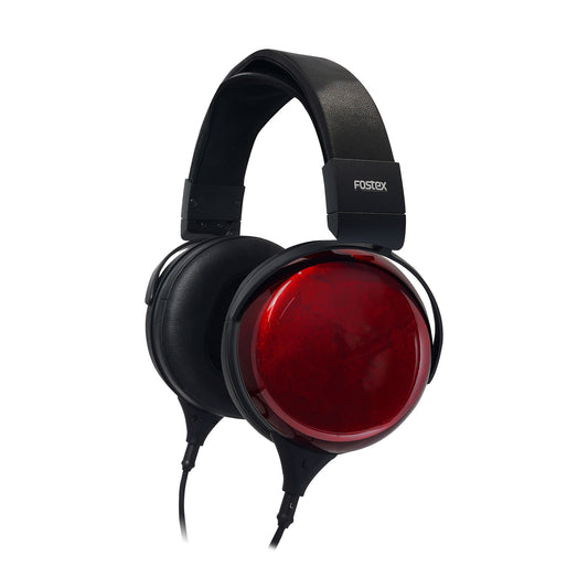 Fostex TH910 closed-back BioDyna headphones with lacquered wood housings